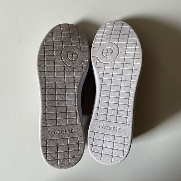 Lacoste Womens Carnaby EVO 118 7 SPW Metallic Pink White Sneaker Shoes Size 7.5 - Picture 6 of 8